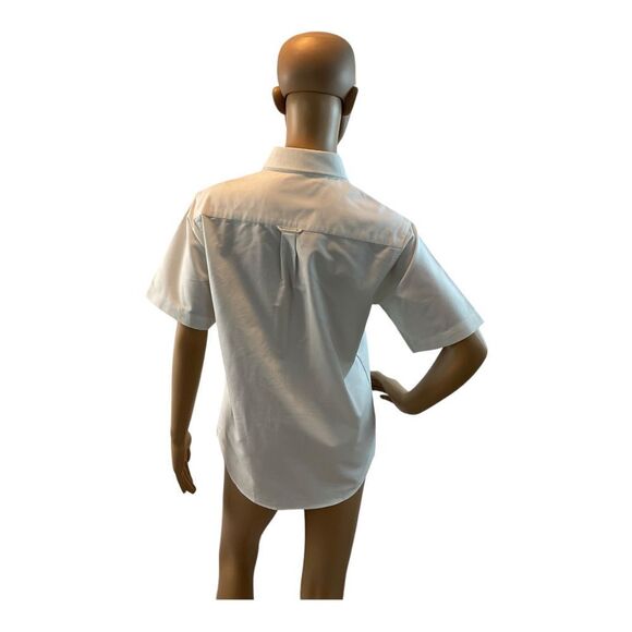 White button down by MetroConcepts MENS white long sleeve Sz M - Picture 3 of 10